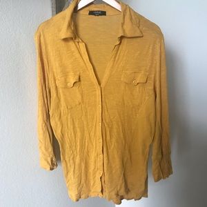 Mustard Button Down